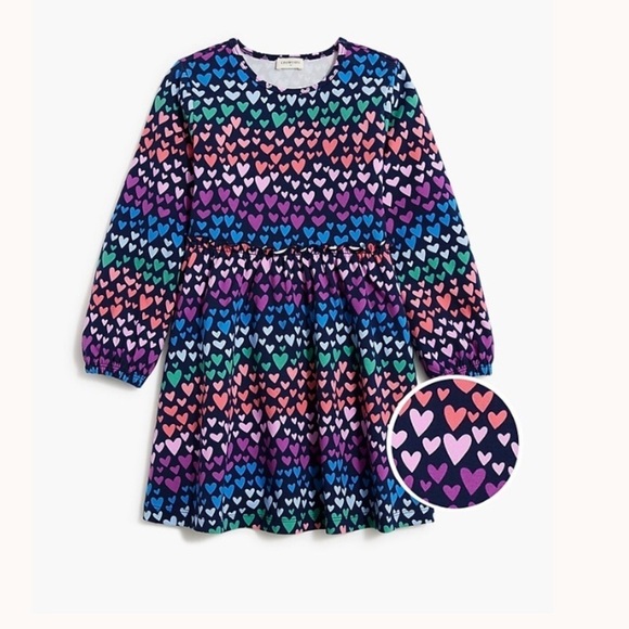 Crewcuts Other - Colorful Heart Pattern Kids Dress